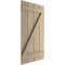 Ekena Millwork Rustic Four Board Spaced Board-n-Batten Rough Sawn Faux Wood Shutters w/Z-Board, 23 1/2W x 86H, PR SHUBSZ23X86RSPR - alternate 12